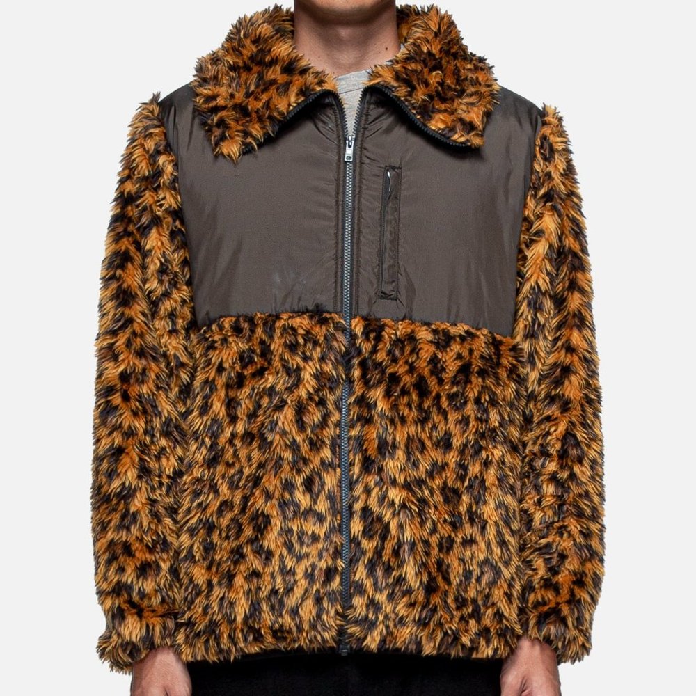 Clot Leopard Print Puffer Bubble Coat - image 1